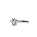 SKU: 0016 (10K) Oval Diamond Solitaire Ring in Rose Gold.