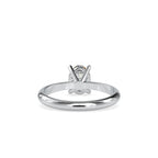 SKU: 0016 (18K) Oval Diamond Solitaire Ring in Rose Gold.