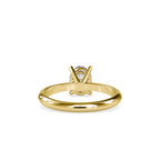 SKU: 0016 (18K) Oval Diamond Solitaire Ring in Rose Gold.