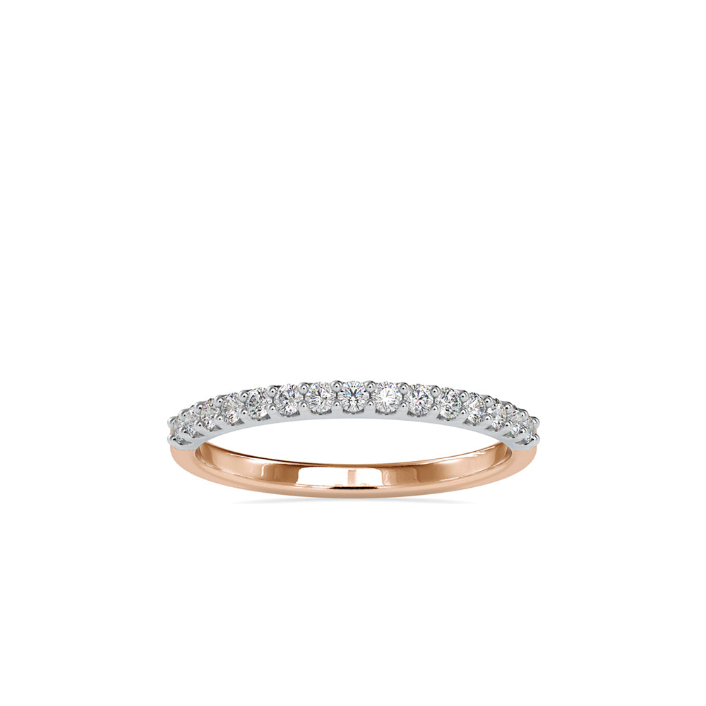 SKU: 0018 (14K) Two-Tone diamond Wedding Band .