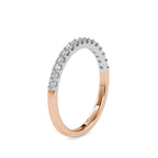 SKU: 0018 (14K) Two-Tone diamond Wedding Band .