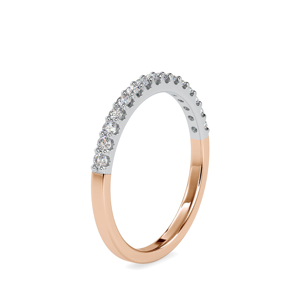 SKU: 0018 (10K) Two-Tone diamond Wedding Band .