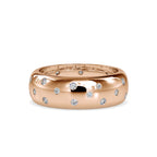 SKU: 0019 (22K) Scatter Diamond band in Rose Gold.