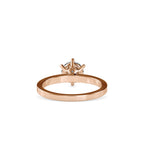 SKU: 0020 (18K) Unique Six-Prong Solitair Engagment Ring in Rose Gold.