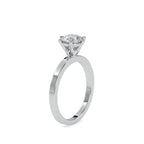 SKU: 0020 (10K) Unique Six-Prong Solitair Engagment Ring in Rose Gold.