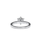 SKU: 0020 (14K) Unique Six-Prong Solitair Engagment Ring in Rose Gold.