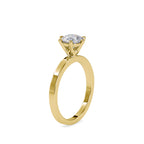 SKU: 0020 (22K) Unique Six-Prong Solitair Engagment Ring in Rose Gold.
