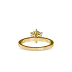SKU: 0020 (10K) Unique Six-Prong Solitair Engagment Ring in Rose Gold.