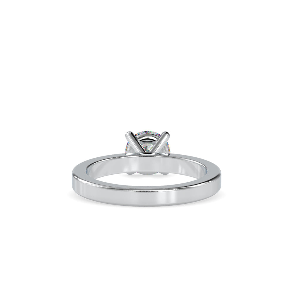 SKU: 0021 (18K) Classic four-Prong Solitaire Engagment Ring in Rose Gold.