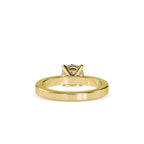 SKU: 0021 (14K) Classic four-Prong Solitaire Engagment Ring in Rose Gold.