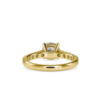 SKU: 0025 (18K) Four-Prong Diamond Engagment Ring in Rose Gold.
