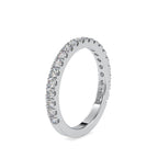 SKU: 0026 (14K) Diamond Bead-Set Wedding Band in Rose Gold.