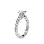 SKU: 0027 (14K) Six-Prong Diamond Engagment Ring in Rose Gold.