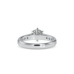 SKU: 0027 (14K) Six-Prong Diamond Engagment Ring in Rose Gold.