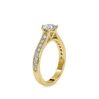 SKU: 0027 (22K) Six-Prong Diamond Engagment Ring in Rose Gold.