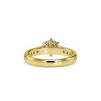 SKU: 0027 (10K) Six-Prong Diamond Engagment Ring in Rose Gold.