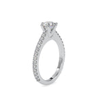 SKU: 0028 (10K) Six-Prong Solitaire Engagment Ring in Rose Gold.