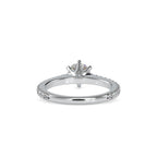 SKU: 0028 (14K) Six-Prong Solitaire Engagment Ring in Rose Gold.