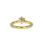 SKU: 0028 (14K) Six-Prong Solitaire Engagment Ring in Rose Gold.