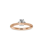 SKU: 0029 (18K)  Classic Solitaire With Two-Tone Engagment Band.