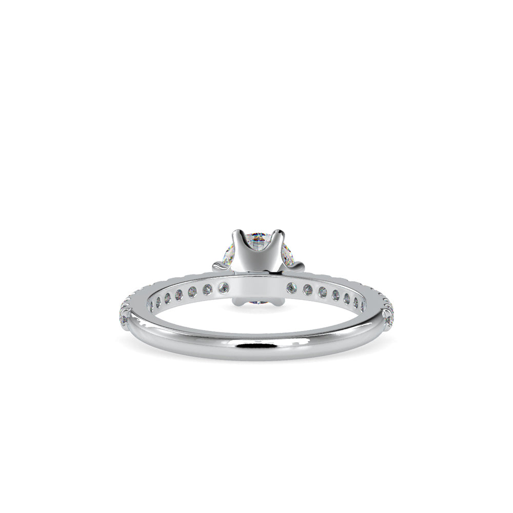 SKU: 0029 (22K)  Classic Solitaire With Two-Tone Engagment Band.