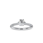 SKU: 0029 (14K)  Classic Solitaire With Two-Tone Engagment Band.