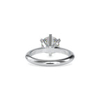SKU: 0032 (22K) Unique Six-Prong Solitaire Ring in Rose Gold.