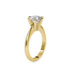 SKU: 0032 (22K) Unique Six-Prong Solitaire Ring in Rose Gold.