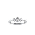 SKU: 0033 (14K) Trio Engagment Ring in Rose Gold.