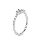SKU: 0033 (18K) Trio Engagment Ring in Rose Gold.