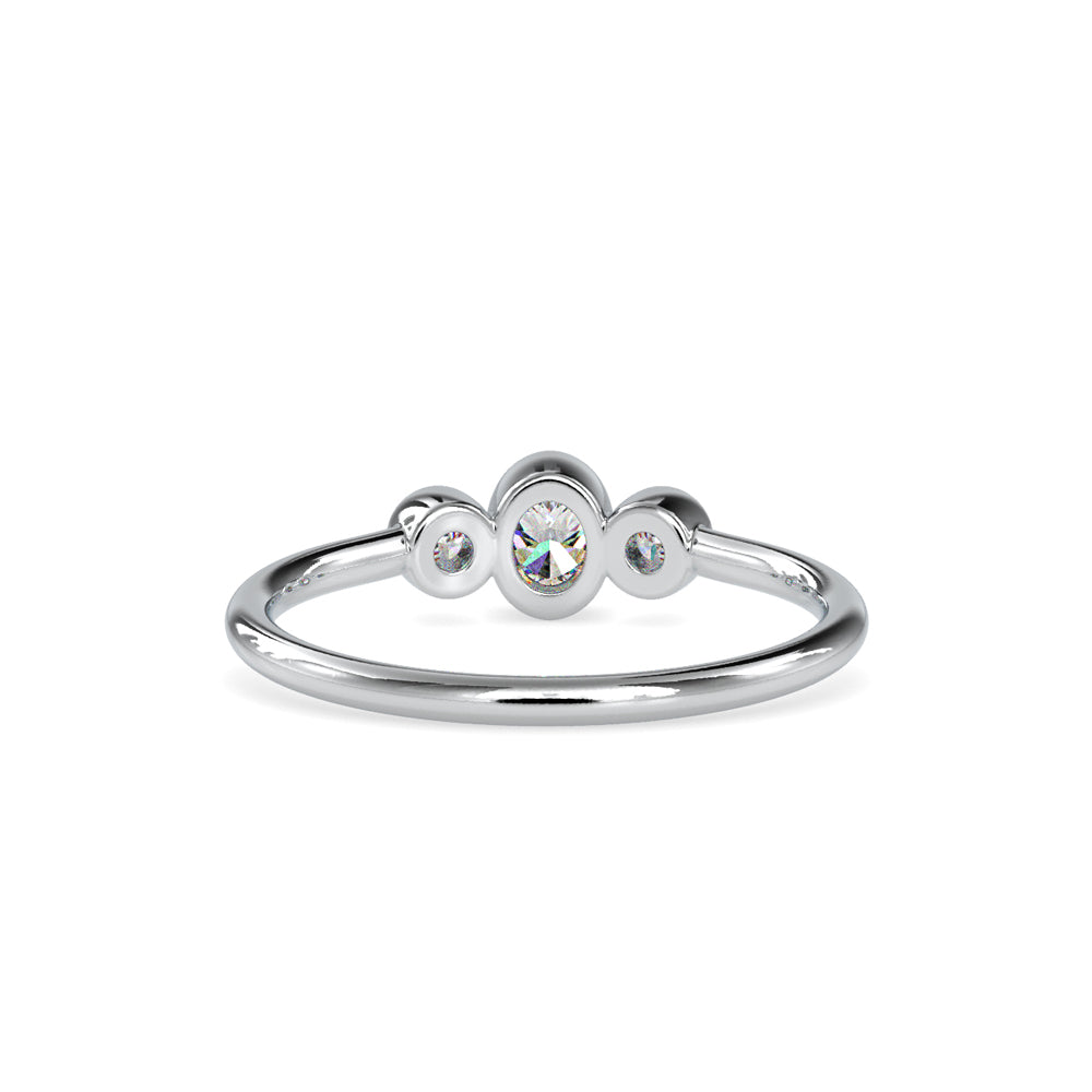 SKU: 0033 (22K) Trio Engagment Ring in Rose Gold.