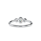SKU: 0033 (10K) Trio Engagment Ring in Rose Gold.