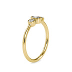 SKU: 0033 (18K) Trio Engagment Ring in Rose Gold.