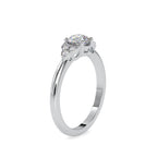 SKU: 0035 (22K) Elegant Floral Engagment Ring in Rose Gold.