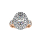 SKU: 0036 (22K) Two Tone Double Halo Engagment Ring .