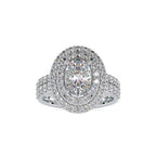SKU: 0036 (10K) Two Tone Double Halo Engagment Ring .