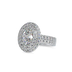 SKU: 0036 (10K) Two Tone Double Halo Engagment Ring .