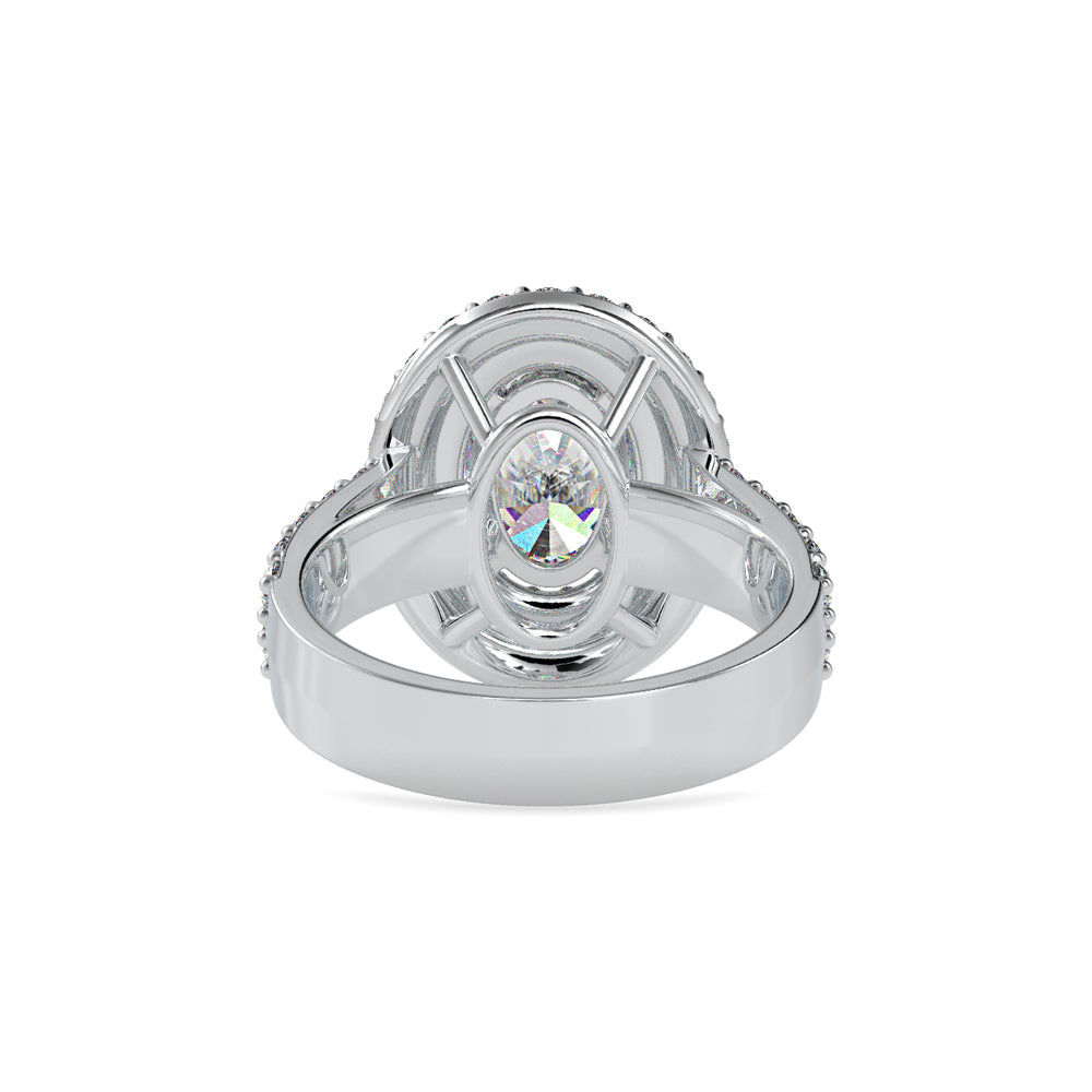 SKU: 0036 (18K) Two Tone Double Halo Engagment Ring .