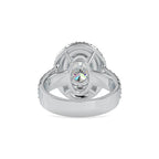 SKU: 0036 (14K) Two Tone Double Halo Engagment Ring .