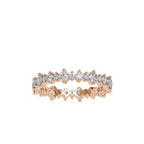 SKU: 0037 (14K) Shimmering Eternity Band In Rose Gold.