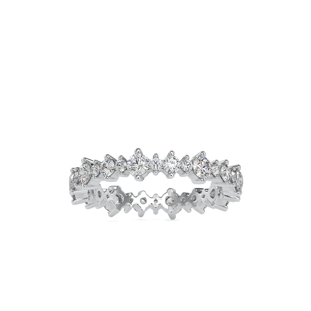 SKU: 0037 (10K) Shimmering Eternity Band In Rose Gold.