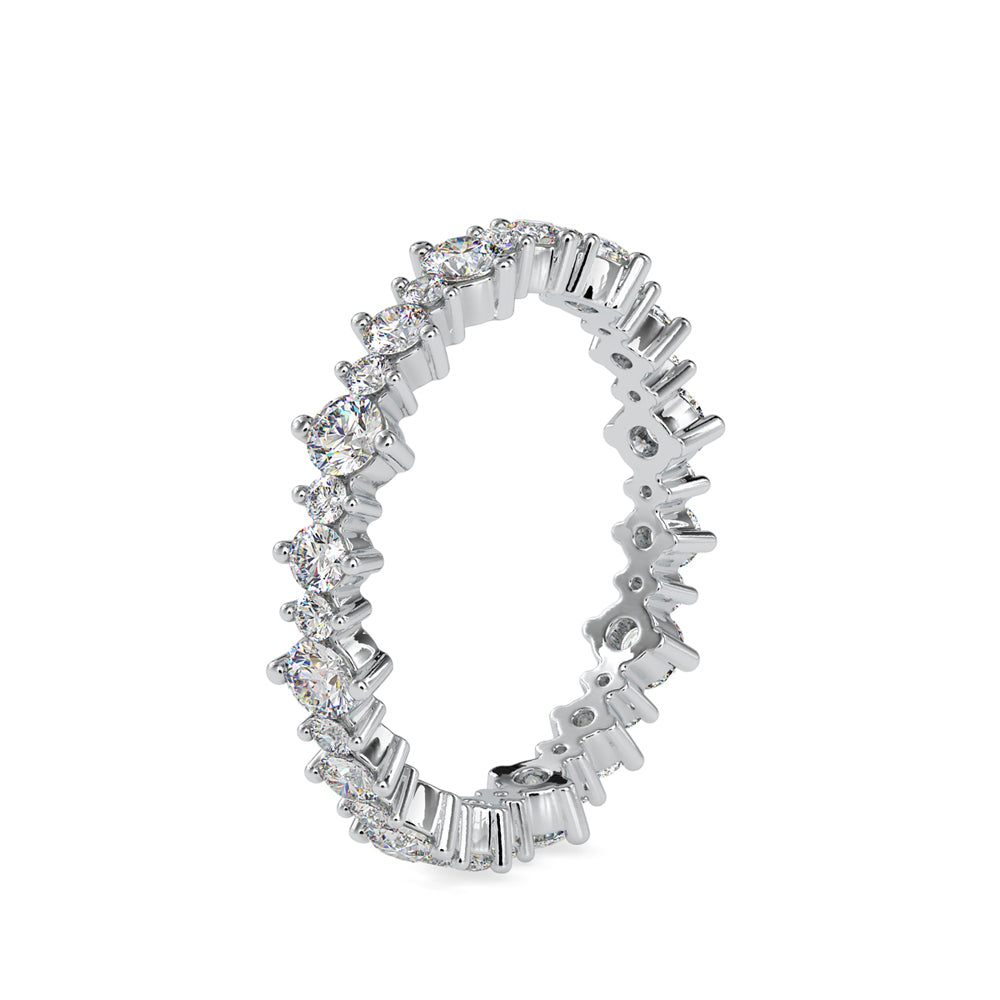 SKU: 0037 (10K) Shimmering Eternity Band In Rose Gold.
