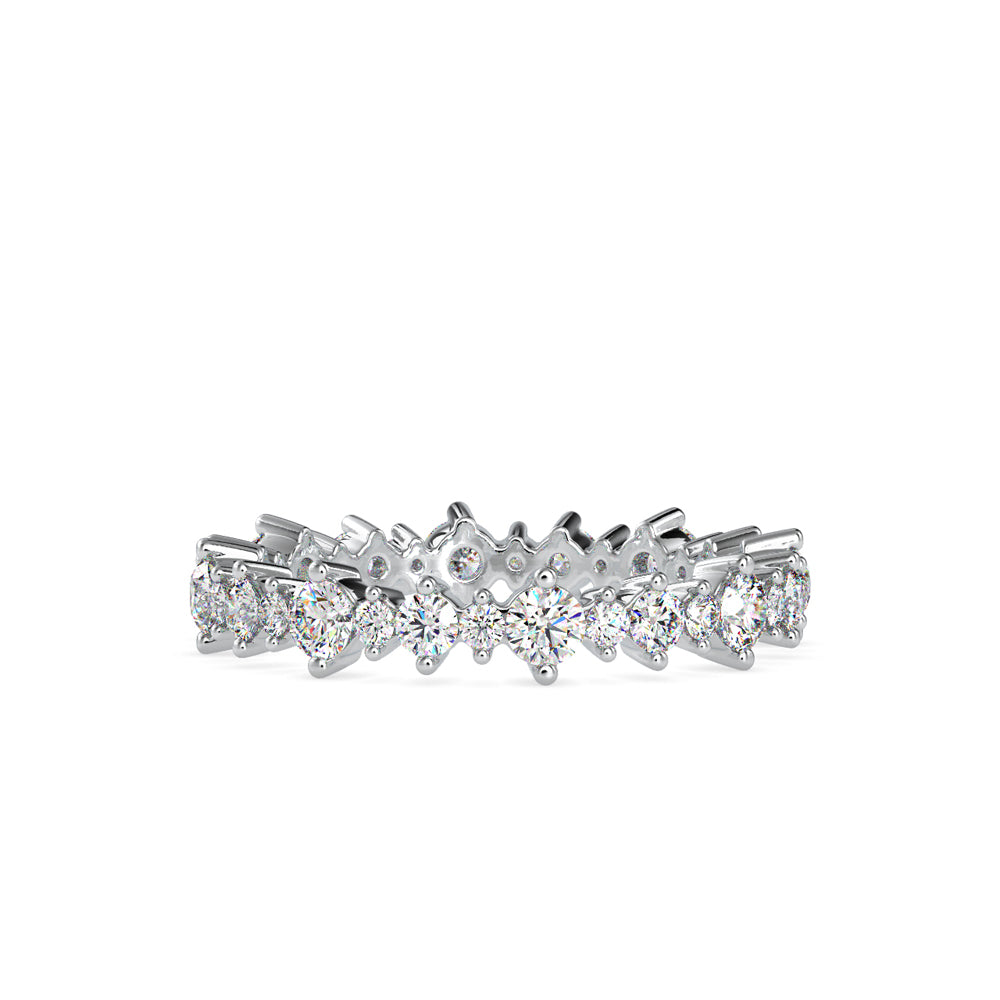 SKU: 0037 (10K) Shimmering Eternity Band In Rose Gold.