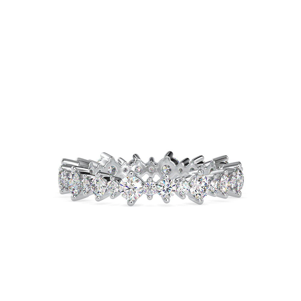 SKU: 0037 (18K) Shimmering Eternity Band In Rose Gold.