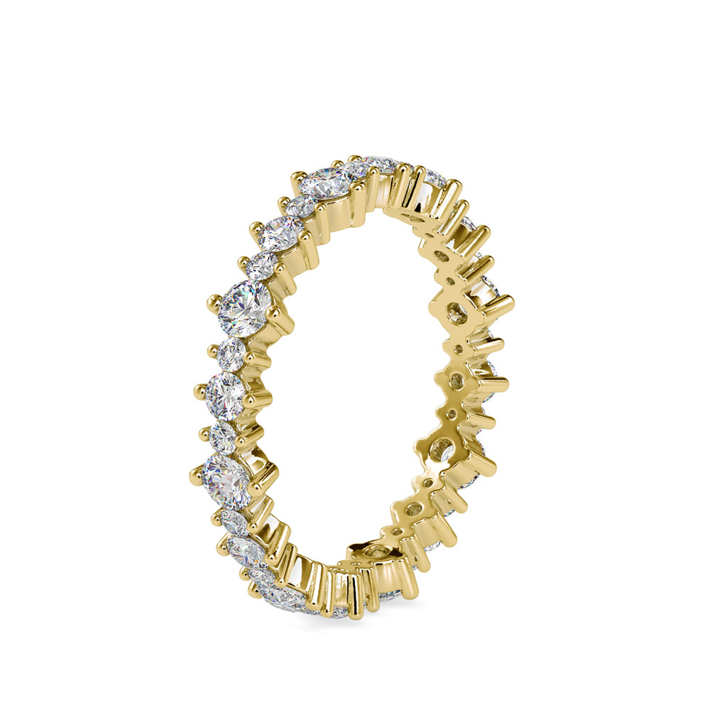 SKU: 0037 (10K) Shimmering Eternity Band In Rose Gold.