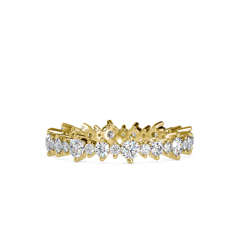 SKU: 0037 (10K) Shimmering Eternity Band In Rose Gold.
