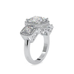 SKU: 0038 (10K) Vintage-Inspired Emerald Ring In Rose Gold.