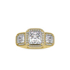 SKU: 0038 (22K) Vintage-Inspired Emerald Ring In Rose Gold.