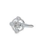 SKU: 0040 (10K) Princess Quadrangle Ring In Rose Gold.