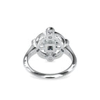 SKU: 0040 (10K) Princess Quadrangle Ring In Rose Gold.